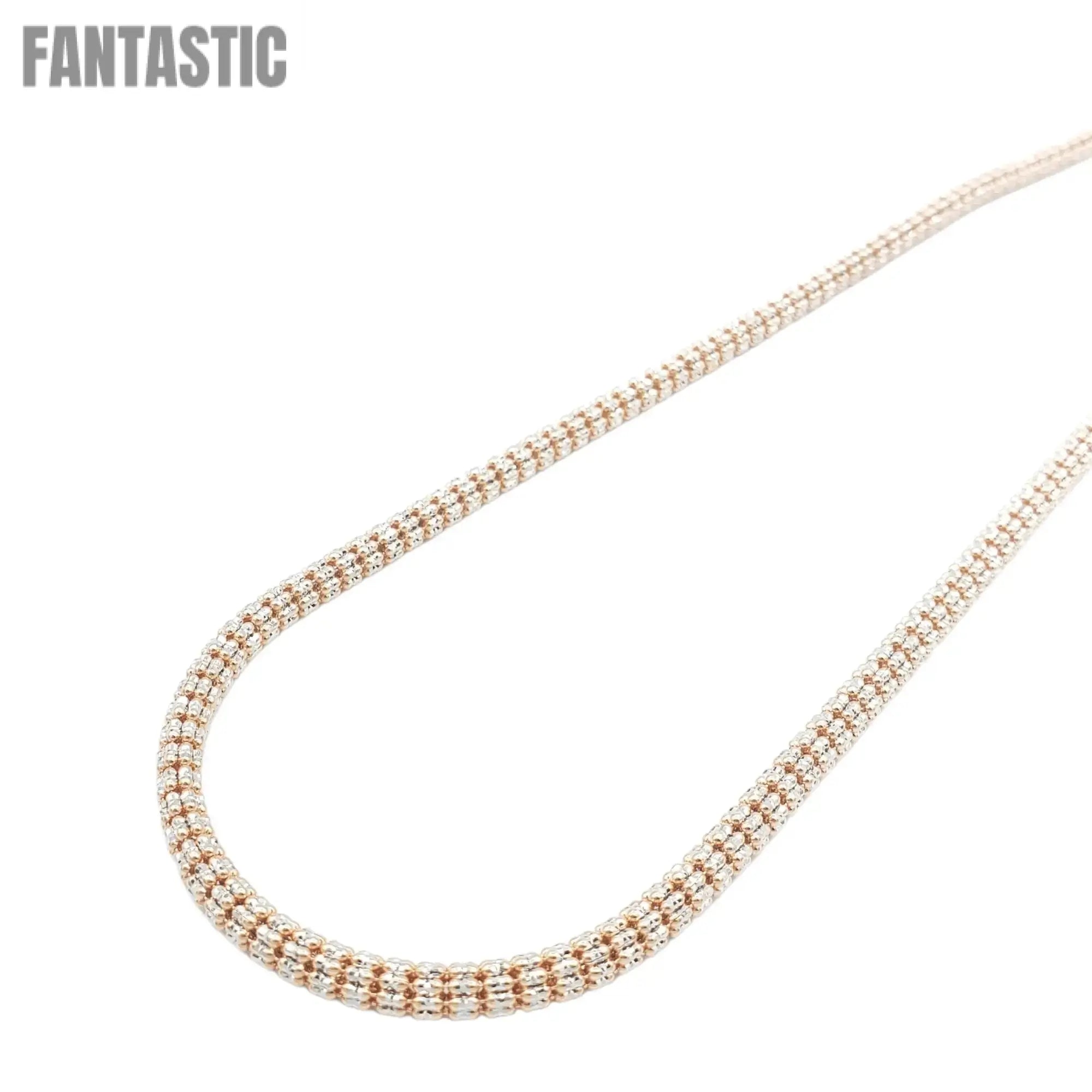 10K Gold- Ice Chain (Rose Gold)