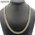 10K Gold- Iced Out Diamond Miami Cuban Chain (10mm)