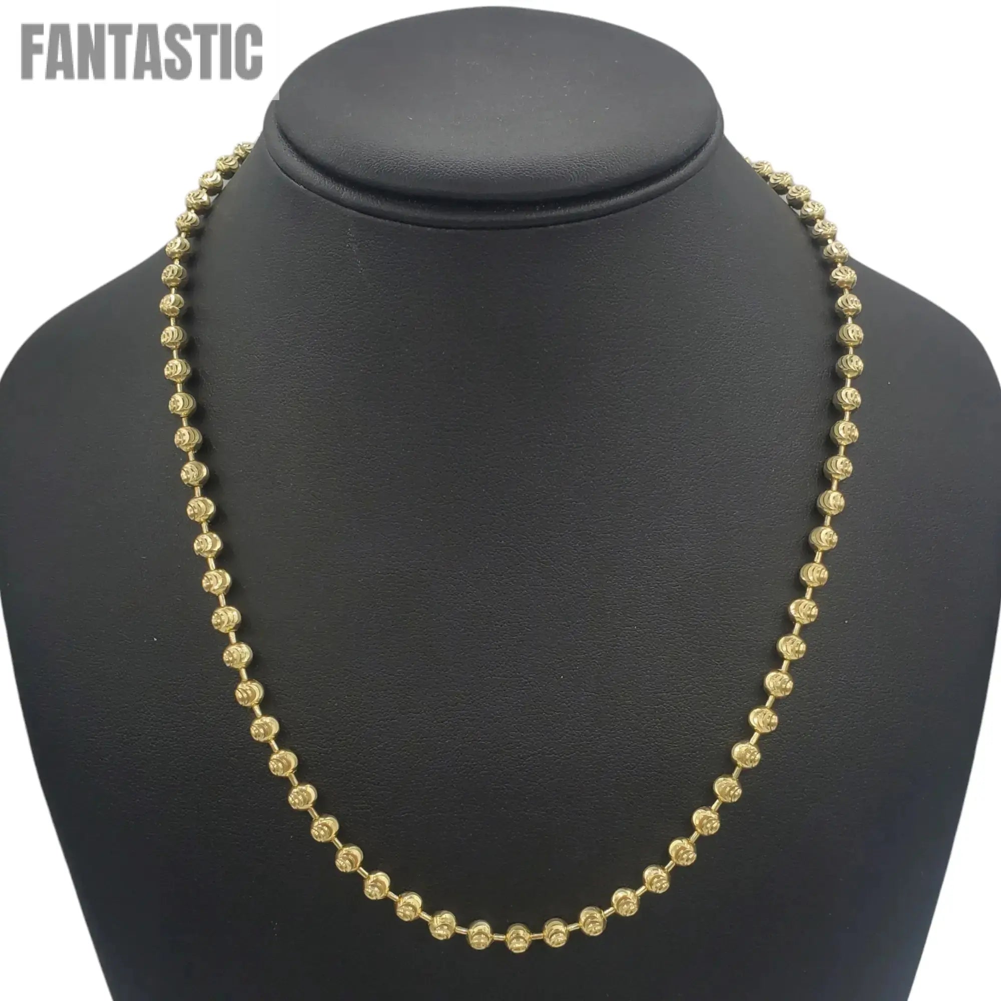 10K Gold Moon Cut Chain