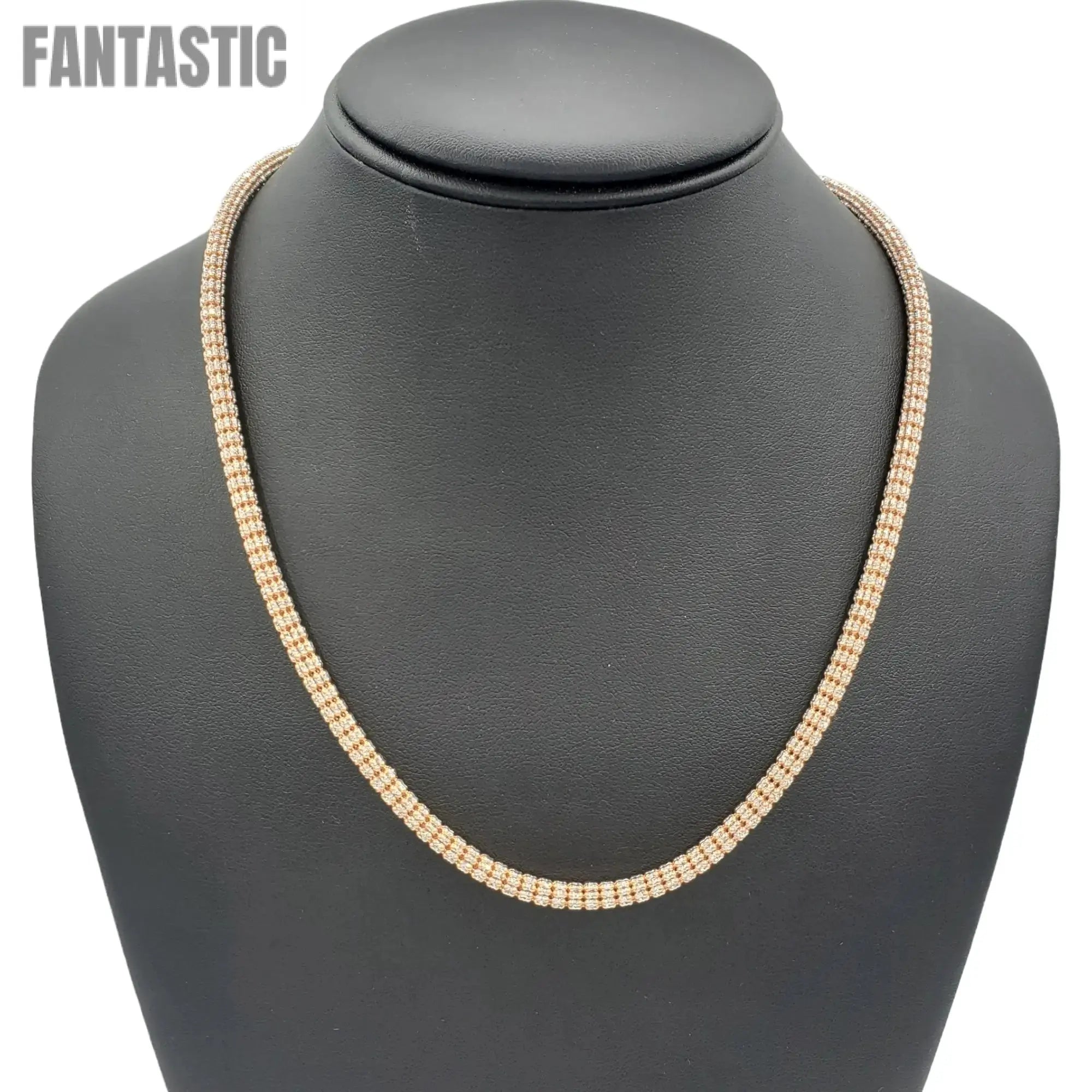 14K Gold- Ice Chain (Rose Gold)