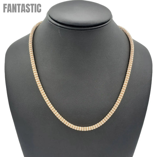 14K Gold- Ice Chain (Rose Gold)
