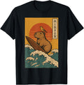 限定カピバラサーフィンTシャツ - おもしろアパレル メンズ レディース