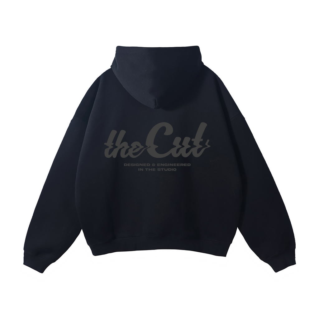theCut Glitch Wave Grey Print Hoodie