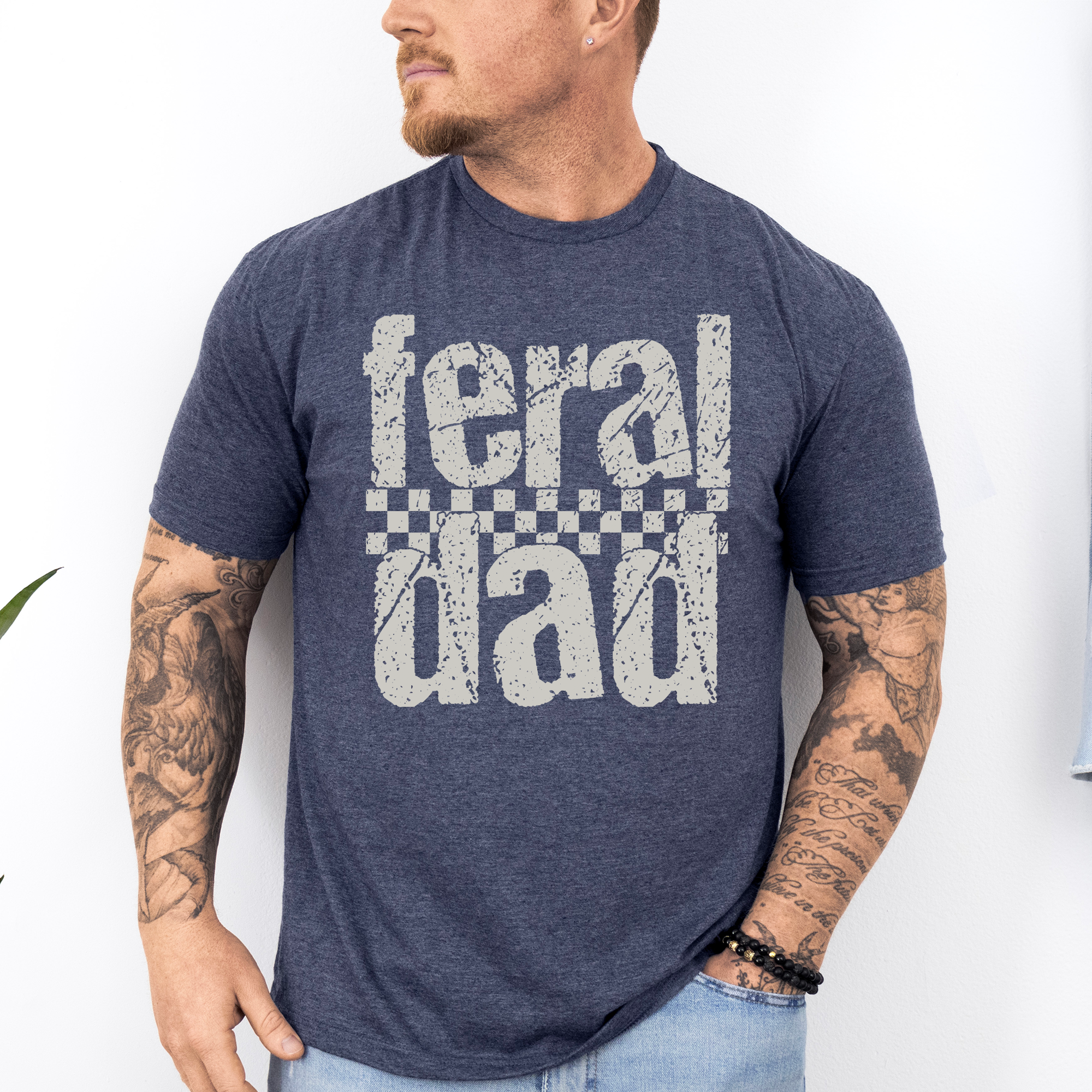 Feral Dad, Funny, Father's Day, Husband, Brother, Guy Gift, Soft Style T-Shirt