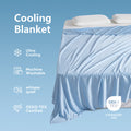 KASENTEX Summer Cooling Blanket, Silky Ultra Soft Breathable Bedding, Hypoallergenic All Season Lightweight Blankets