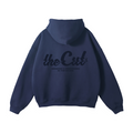 theCut Glitch Wave Navy Print Hoodie