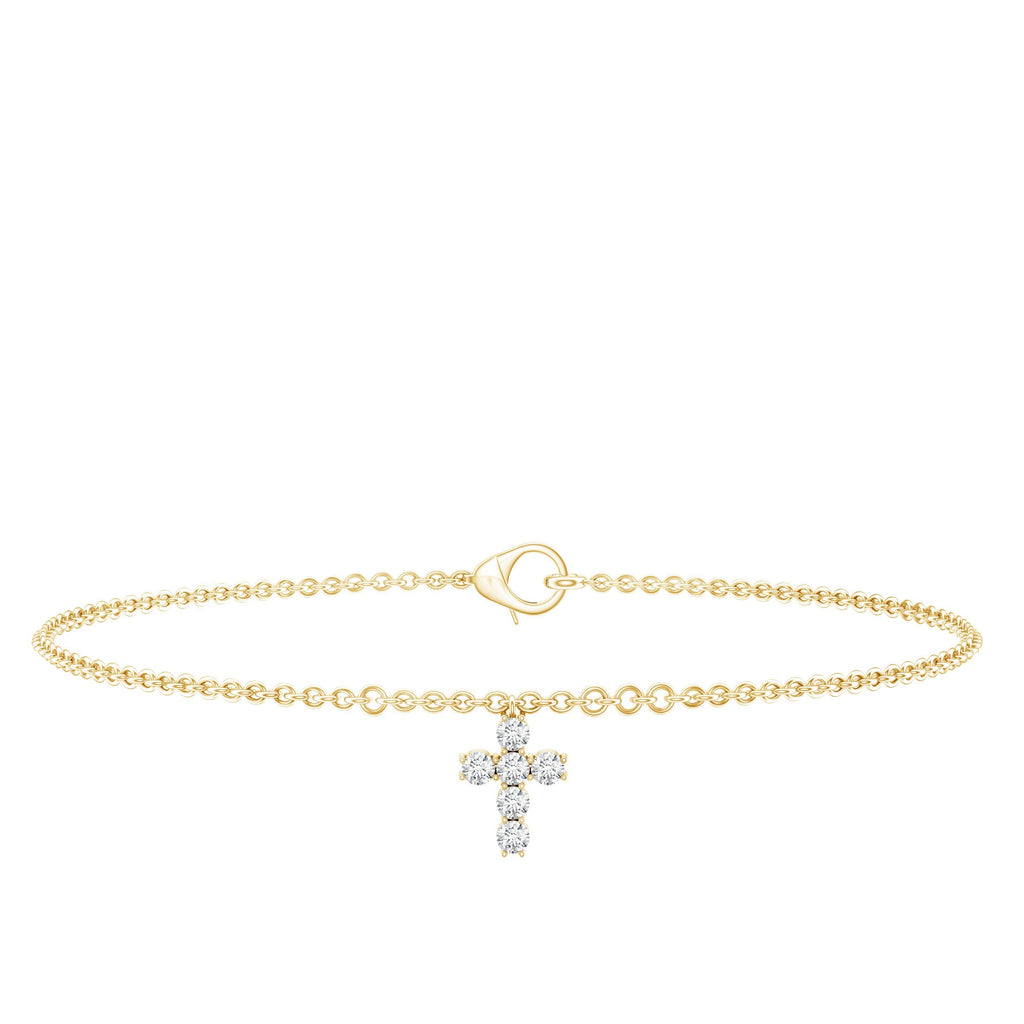 Certified Lab Grown Diamond Cross Bracelet