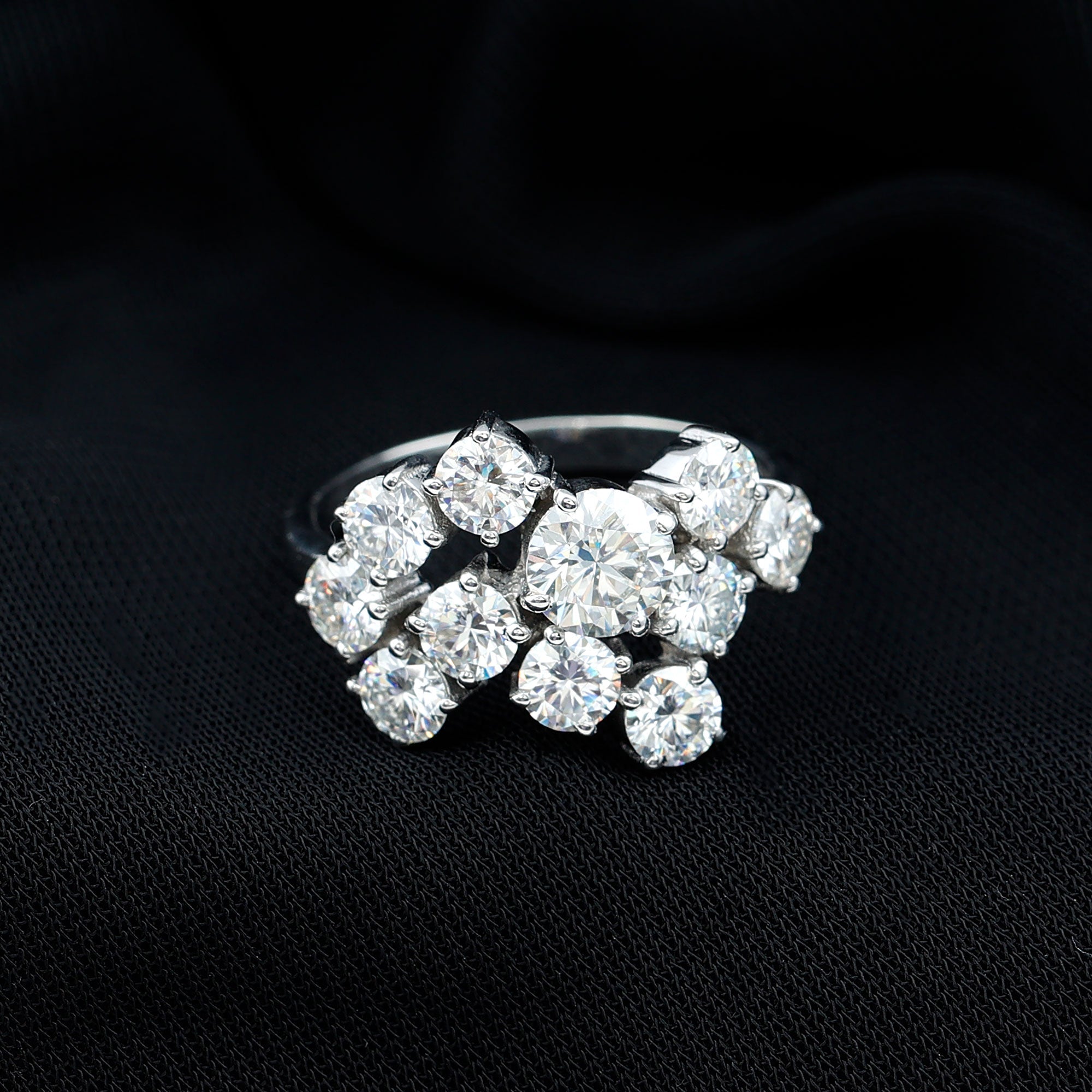 Certified Lab Grown Diamond Statement Engagement Ring for Women