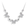 MINTYBOX S925 Silver Butterfly Moissanite Necklaces 18k Gold Plated D/VVS1 Lab Diamond 40+5cm for Women Brithday Jewelry Gift