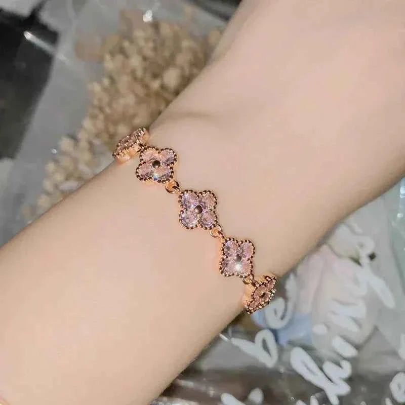 Moissanite Clover Bracelet