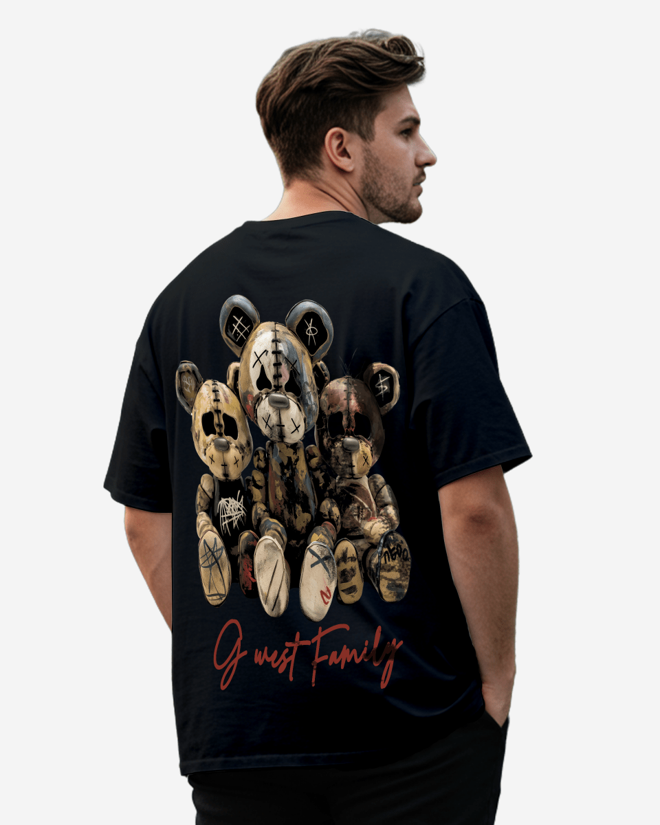 G Westファミリー ブラックTシャツ メンズ（大きいサイズ）