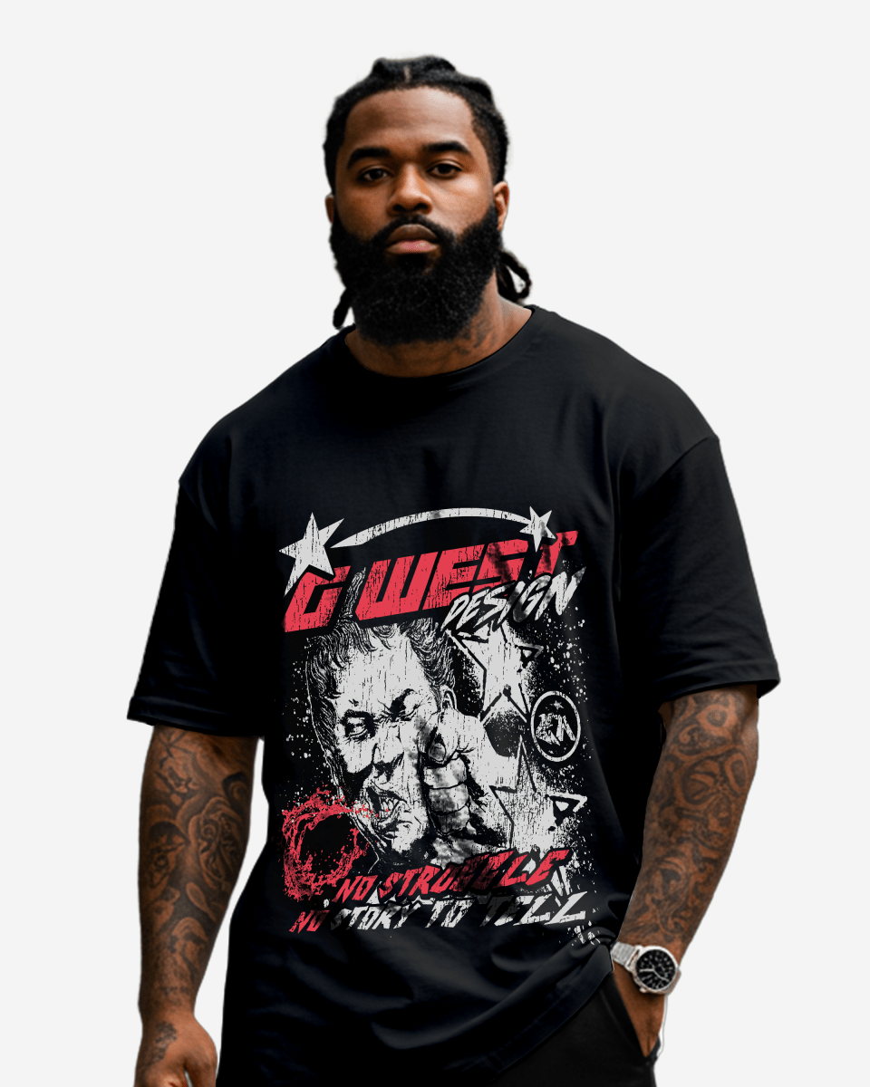 G West ノーストライク・ノー ストーリー Tシャツ メンズ 大きいサイズ