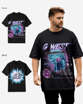 G West 超自然 ブラックTシャツ 大きいサイズ メンズ
