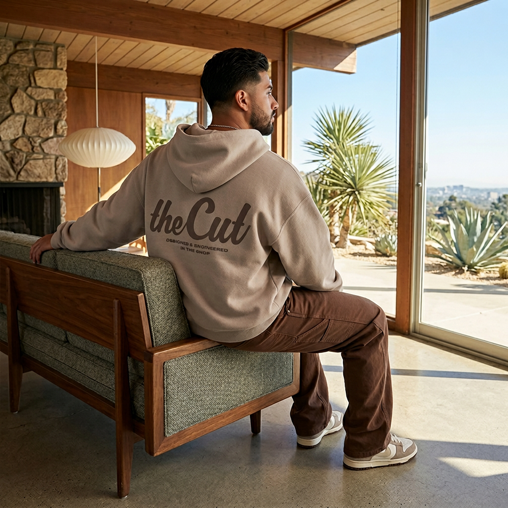 theCut Classic Hoodie Camel