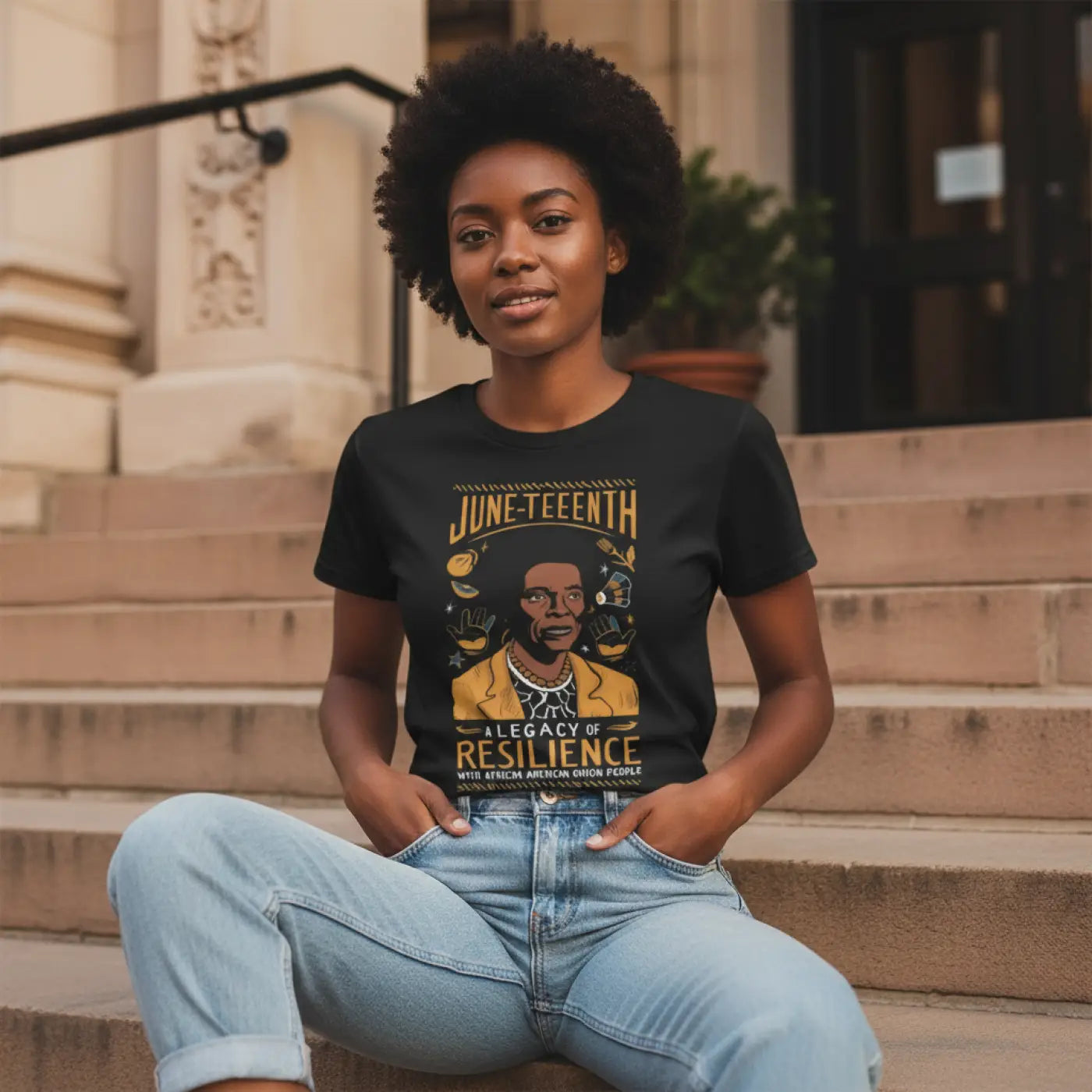 Juneteenth Jersey Tee – Legacy of Resilience - Dipaliz