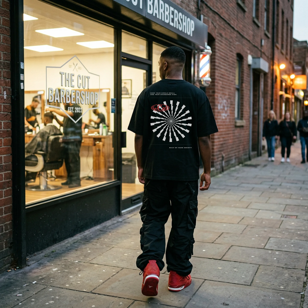 theCut Lightning Burst Tee Black